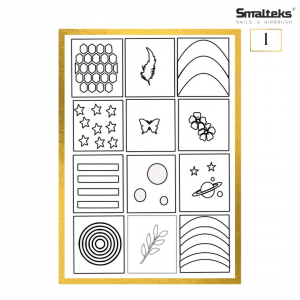 Plantilla para aerografía y diseño de uñas Smalteks 01