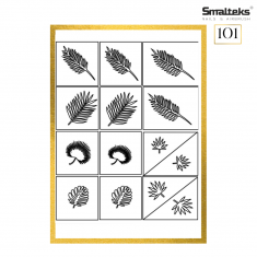 Plantilla para aerografía y diseño de uñas Smalteks 101