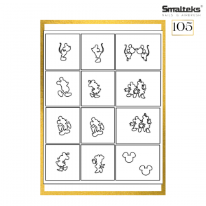 Plantilla para aerografía y diseño de uñas Smalteks 105