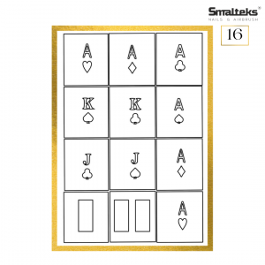 Plantilla para aerografía y diseño de uñas Smalteks 16