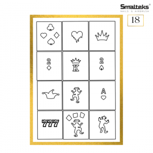 Plantilla para aerografía y diseño de uñas Smalteks 18