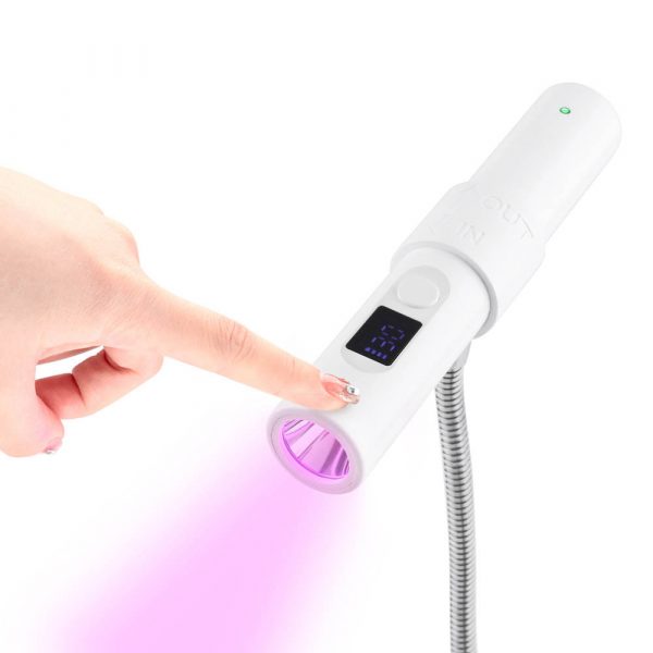 Mini lámpara ETTAALA led UV ROSA recargable color blanco - Imagen 2