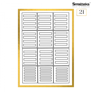 Plantilla para aerografía y diseño de uñas Smalteks 21