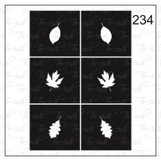Plantilla para aerografía y diseño de uñas Nº 234