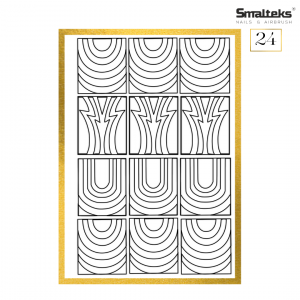 Plantilla para aerografía y diseño de uñas Smalteks 24