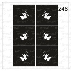 Plantilla para aerografía y diseño de uñas Nº 248
