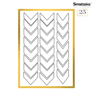 Plantilla para aerografía y diseño de uñas Smalteks 25