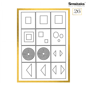 Plantilla para aerografía y diseño de uñas Smalteks 26