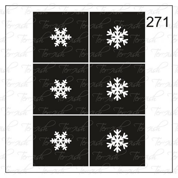 Plantilla para aerografía y diseño de uñas Nº 271