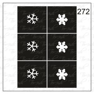 Plantilla para aerografía y diseño de uñas Nº 272