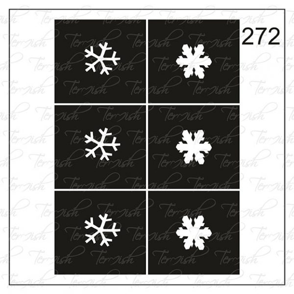 Plantilla para aerografía y diseño de uñas Nº 272