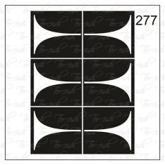 Plantilla para aerografía y diseño de uñas Nº 277