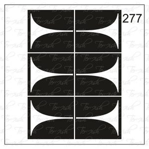 Plantilla para aerografía y diseño de uñas Nº 277