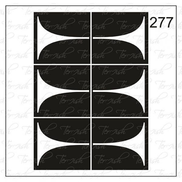 Plantilla para aerografía y diseño de uñas Nº 277