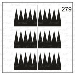 Plantilla para aerografía y diseño de uñas Nº 279