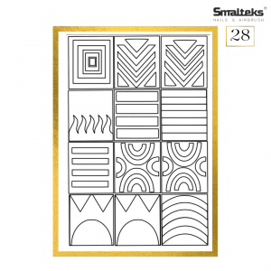 Plantilla para aerografía y diseño de uñas Smalteks 28