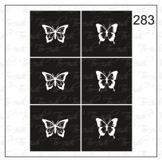 Plantilla para aerografía y diseño de uñas Nº 283