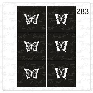 Plantilla para aerografía y diseño de uñas Nº 283