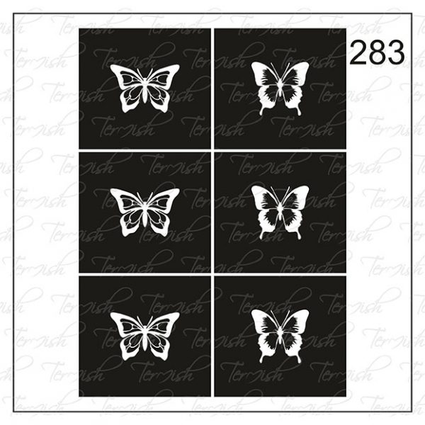 Plantilla para aerografía y diseño de uñas Nº 283