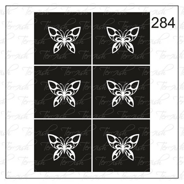 Plantilla para aerografía y diseño de uñas Nº 284