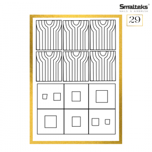 Plantilla para aerografía y diseño de uñas Smalteks 29