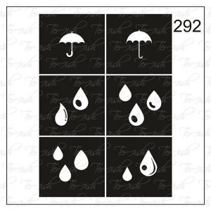 Plantilla para aerografía y diseño de uñas Nº 292