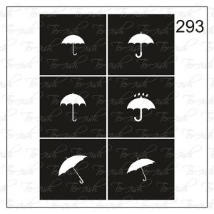 Plantilla para aerografía y diseño de uñas Nº 293