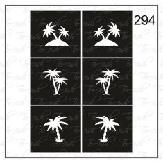Plantilla para aerografía y diseño de uñas Nº 294