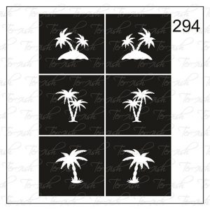 Plantilla para aerografía y diseño de uñas Nº 294