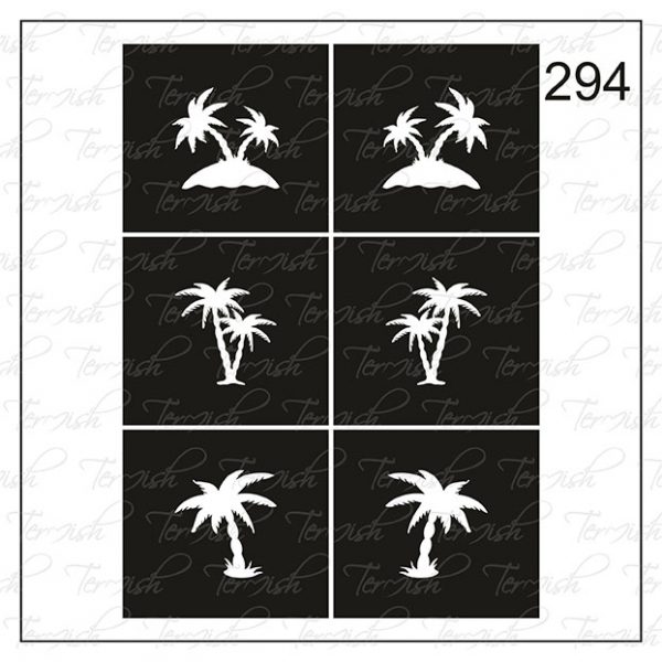Plantilla para aerografía y diseño de uñas Nº 294