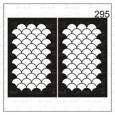 Plantilla para aerografía y diseño de uñas Nº 295