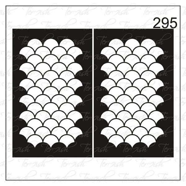 Plantilla para aerografía y diseño de uñas Nº 295