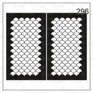 Plantilla para aerografía y diseño de uñas Nº 296