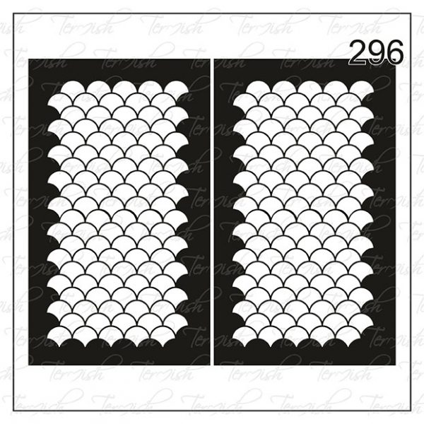 Plantilla para aerografía y diseño de uñas Nº 296