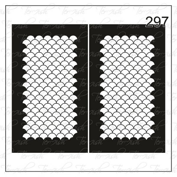 Plantilla para aerografía y diseño de uñas Nº 297