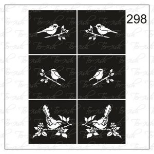 Plantilla para aerografía y diseño de uñas Nº 298