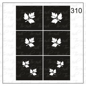 Plantilla para aerografía y diseño de uñas Nº 310