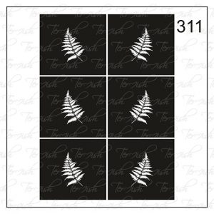 Plantilla para aerografía y diseño de uñas Nº 311
