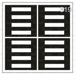Plantilla para aerografía y diseño de uñas Nº 319