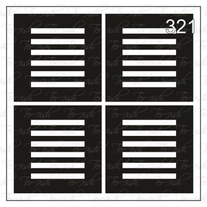 Plantilla para aerografía y diseño de uñas Nº 321