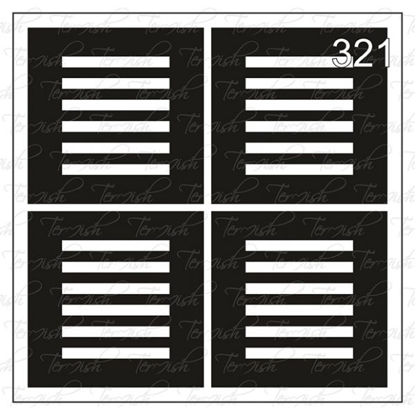 Plantilla para aerografía y diseño de uñas Nº 321