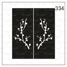 Plantilla para aerografía y diseño de uñas Nº 334