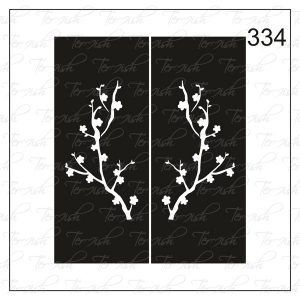 Plantilla para aerografía y diseño de uñas Nº 334