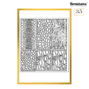 Plantilla para aerografía y diseño de uñas Smalteks 35