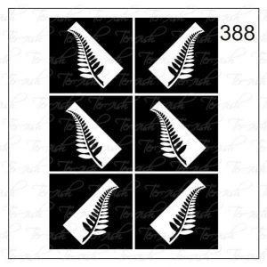 Plantilla para aerografía y diseño de uñas Nº 388