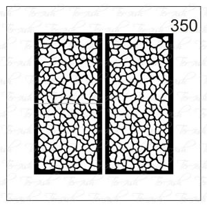 Plantilla para aerografía y diseño de uñas Nº 350