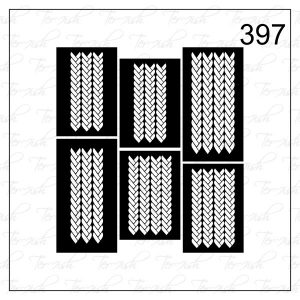 Plantilla para aerografía y diseño de uñas Nº 397