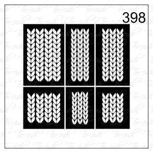 Plantilla para aerografía y diseño de uñas Nº 398