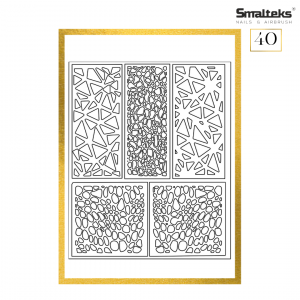 Plantilla para aerografía y diseño de uñas Smalteks 40