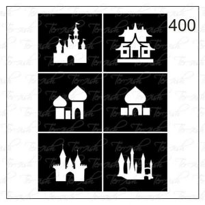 Plantilla para aerografía y diseño de uñas Nº 400